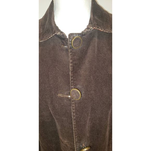 VINTAGE Talbots Brown Corduroy Womens Blazer Size 12 - Picture 2 of 9